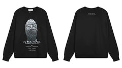 IH NOM UH NIT Rhinestone Mask Sweatshirt - Black