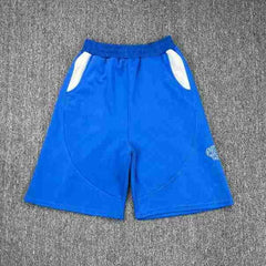 Mertra Contrast Pocket Sweat Shorts - Royal Blue/White