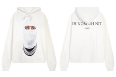 IH NOM UH NIT Textured Mask Pearl Hoodie - Off-White
