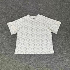 Mertra All-Over Monogram Pattern Tee - White