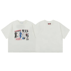 Mertra Comic Collage Graphic Tee - White