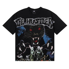 Life Hustlers Black Panther Graphic Tee - Black