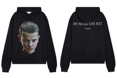 IH NOM UH NIT Eleven Portrait Hoodie - Black