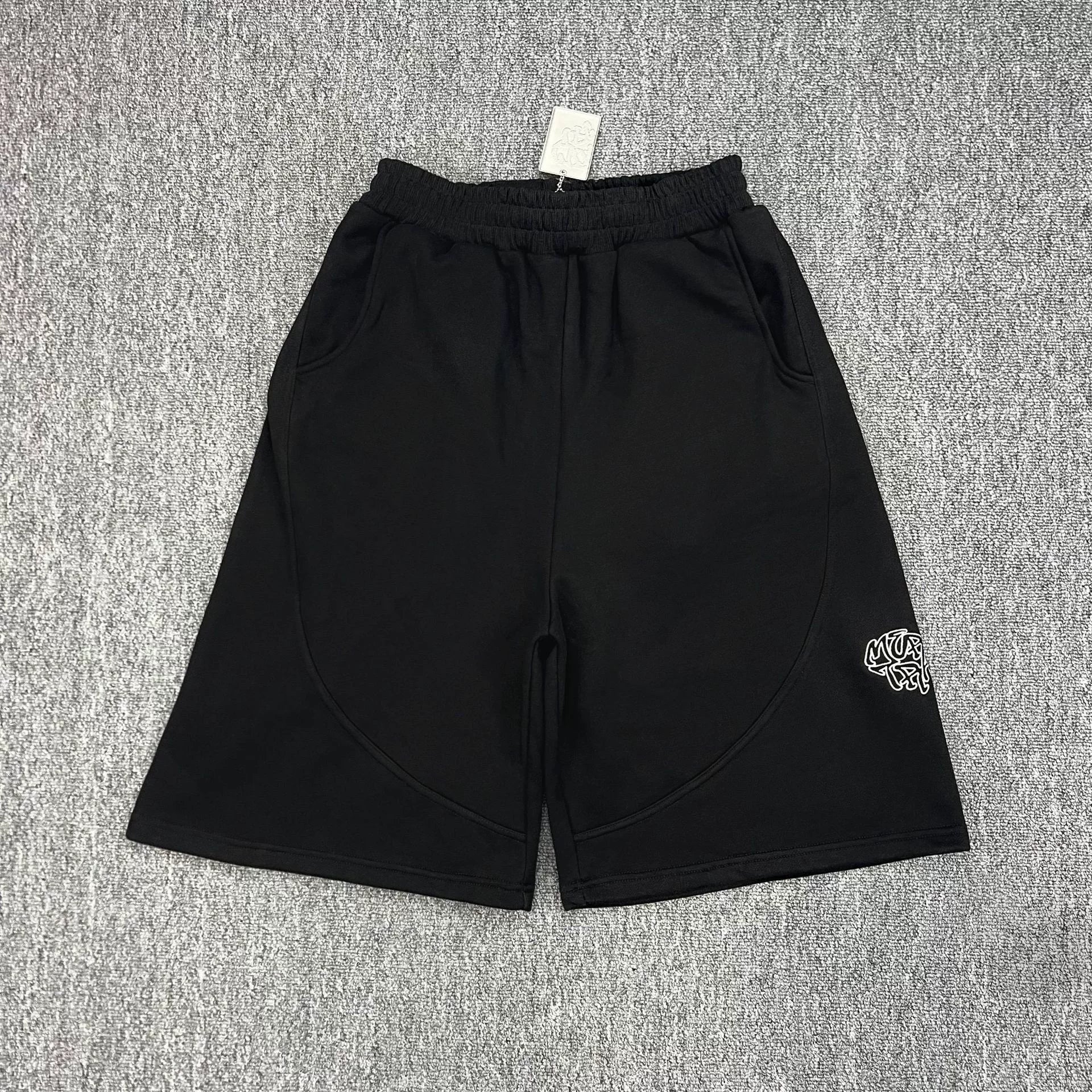 Mertra Logo Sweat Shorts - Black
