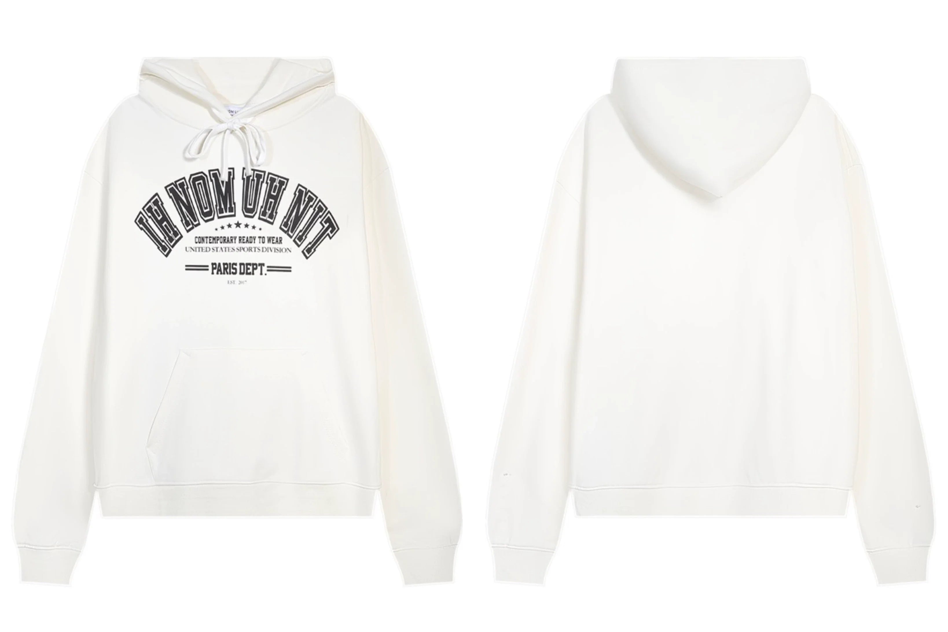 IH NOM UH NIT Paris Dept Varsity Logo Hoodie - Off-White