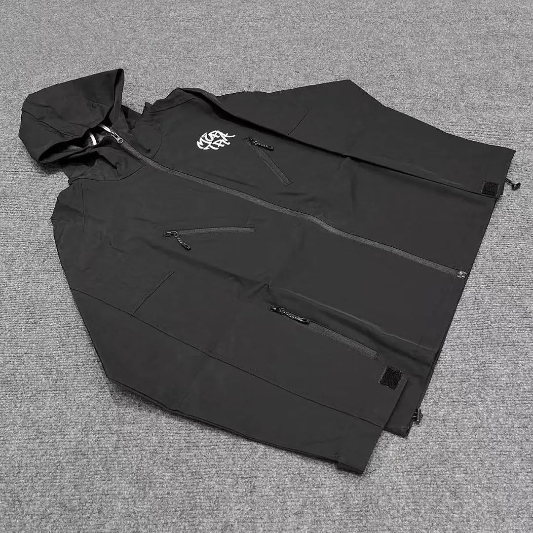 Mertra Technical Zip Windbreaker Jacket - Black