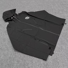 Mertra Technical Zip Windbreaker Jacket - Black