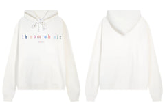 IH NOM UH NIT Colorful Lettering Small Logo Hoodie - Off-White