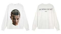 IH NOM UH NIT Eleven Portrait Sweatshirt - Off-White